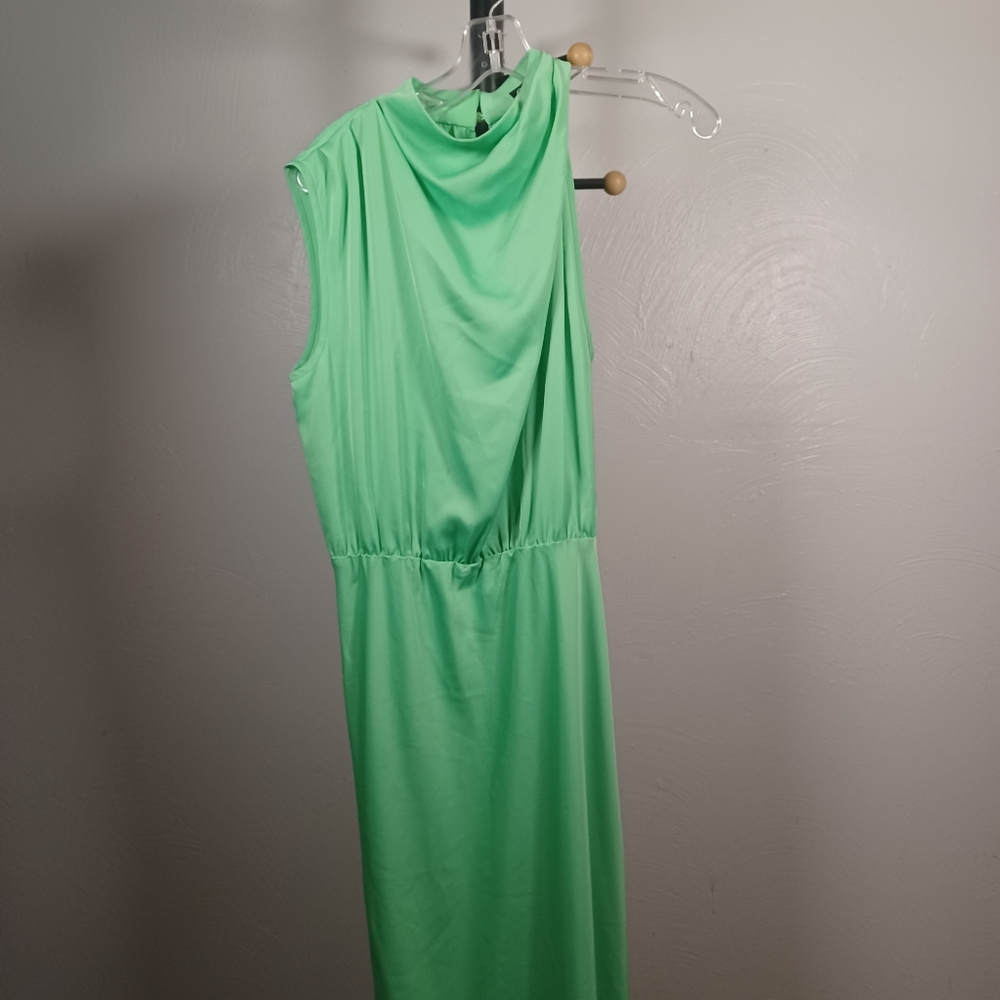 PrettyGarden Green One Shoulder Maxi Dress Size L